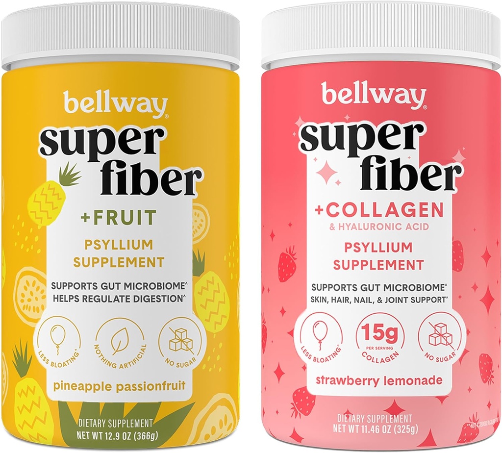 Bellway Super Fiber Toz + Meyve, Pineapple Passion Meyve Super Fiber Toz + Collagen, Strawberry Lemonade