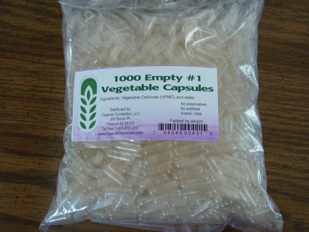 Capsule Connection 1000 Bulk #1 Boş Sebze Kapsülleri