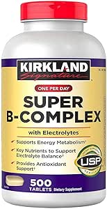 Kirkland Signature Super B- Complex (2- Pack) με ηλεκτρολύτες (2 x 500 δισκία)
