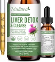 Liver Health Liquid Drops -Detox & Repair with Artichoke Milk Butle Silymarin Extract, Dandelion,Turmeric, Berberine Renew w/21 Potent Herb-Nutrients-