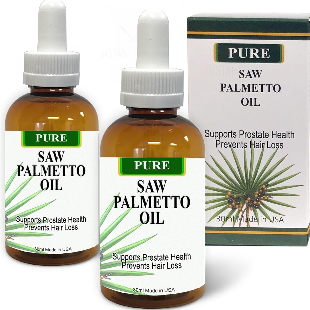 Pure Saw Palmettoges Oil 2x30 ml Wild & Natural 60-90 günlük Supply En az verimsiz Tozlardan farklı olarak, Destekler Prostate Health Sleep Better Reduce Frequent Urination Kingston Blocker Help Hair Missing