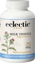 Eclectic Herb - Premium Freeze Dried Milk Thistle Capsules | Dietary Supplement | Liver Support, Detox, Cleanse + Maintain | Natural, Non-GMO, Vegan (240 CT | 600 mg)