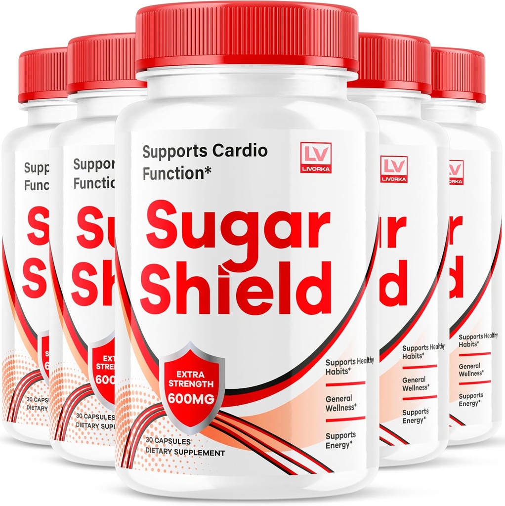 (5 Pack) Sugar Shield, Sugar Shield Blood Support, Sugar Shield Pills, Sugar Shield Capsules, Sugar Shield All Natural, SugarShield, Sugar Shield Advanced Formula, Sugar Shield Yorumlar, 150 Capsules