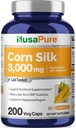 NusaPure Corn Silk Extract 3.000 mg per Caps - 200 Veggie Caps (% 100 Vegetarian, Non-GMO, 20:1, Vegan)