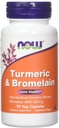 Şimdi Gıdalar Turmeric & Bromelain, 90 Sebze Capsule (2 Pack)