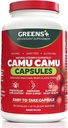 Greens+ SuperFruit Supplement, Camu Berry Vitamins & Minerals, High ORAC Antioksitler, 400 mg Natural C, 120 Veggie Capsules