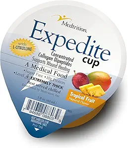 Medtrition Expedite Gelatin Cup, Fast Track Wound Healing, 30X More Collagen Dipepties Than Powder, Υποστηρίζει πληγές, Ulcers ποδιών, Καλλυντική Χειρουργική, και Περισσότερα (2 Fl Oz, Πακέτο των 36)