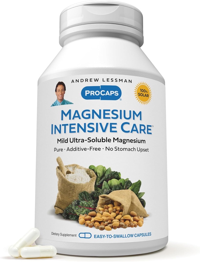 Andrew Lessman Magnezyum Yoğun Bakım 500 Capsules – 200 mg Mild Ultra-plastik, Magnezyum Destekleri Nerves, Kass, Beyin ve Kalp, Katkılar, En Hassas Stomachs Hatta En Hassas Miğütler