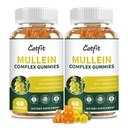 (120 adet) Lungs Detox için Gummies - Mullein Leaf Extract with Quercetin, Elderberry for Respiratory & Immune Support, Breathing & Lung Cleanse for Smokers, Vegan, Pineapple Flavor, (2 Pack)