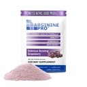 L-ARGININE PRO Supplement Toz | 30 Packets Single Serve Travel Size | L-arginine Plus 1,100 mg L-Citrulline, Grape