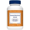 The Vitamin Shoppe Pancreatin 500MG, Natural Digestive Enzyme Supplement, Supports Digestion of Fats, Protein, Carbohydrates (100 Tablets)