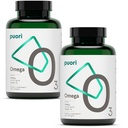 Puori Omega 3 Fish Oil Συμπλήρωμα - Ultra Pure & Burpless Wild Capt Fish Oil με 2000mg Ωμέγα 3 Λιπαρά Οξέα, 1250mg EPA & 500mg DHA Υποστηρίζει την καρδιά, τον εγκέφαλο και την υγεία των ματιών - IFOS Certified - 240 Softgels