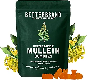 Betterbrand BetterLungs Sea Moss Gummies 1600 mg Organik İrlanda Deniz Moss Lung ve Immune System Support 1000mg Organik Bladderwrack ve Burdock Kökleri - 60 Kont Apple Flavored (30 Days Supply)