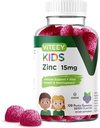 Çocuklar için Viteey Bora 15mg - Çocuklar ve Gençler için Immune Destek - Güçlü Doğal Antioksi, Çocuklar çinko Vitamin Tamam - Vegan, Gelatin Free, Gluten Free - Tasty Chewable Berry Flavor Gummy