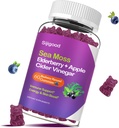 Ιρλανδέζικης θάλασσας Moss Gummies with Elderberry, Bladderwrack, Burdock, Chlorophyl - Digestion, Skin, Hair and Enhance Immity - Ενήλικες Παιδιά Γυναίκες Άνδρες, 60 Blueberry Flavored Gummies