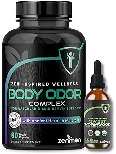 Zenmen Συνολική Wellness Bundle: Συμπληρώματα ODOR σώματος και Sweet Wormwood Tincture Bundle
