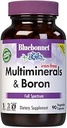 Bluebonnet Multi Mineral Plus Boron Vegetarian Capsules Demirsiz,Beyaz 90 Kont