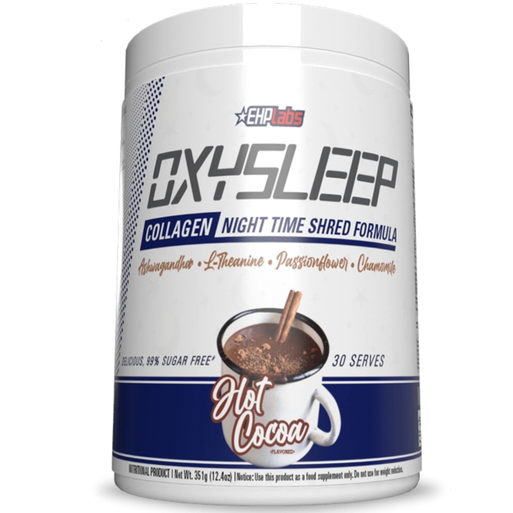 EHP Laboratuvarları OxySleep Collagen, Toz Gece Zamanını Keşfedin - Derin Uyku ve Kayıt, Skin, Bones & Muscle Support, Pasture-Raized Bovine Collagen, Type I & III, 30 Hizmet (Hot Cocoa)