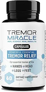 Gerçek Bilim Tremor Miracle Capsules – Tremor Relief Supplement ve Hand Tremor Aids Yetişkinler için - Tremor Dur, GABA ve Nörotransmisyon Desteği için Vitaminler - ABD'de 60 Caps