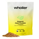 wholier Organic Plant Protein + Prebiyotiks. Temiz Vegan protein. Protein 21g. 14 Gerçek Bitki Malzemeler. Prebiyotik Fiber. Doğal Flavors, Gums veya Fillers yok. Kremy Cacao (1 lb. 4 oz.)