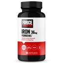 Force Factor, Iron Supplement for Women and Men, Non-Constipating, Gentle on the Stomach, Iron Bisglycinate 36 mg, 90 Sebze Capsules