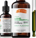 Sıvı klorophyll Drops - Doğal sodyum Copper Klorophyllin Ekstraksiyon - Temiz ve Enerji Doğal - Vegan, Non-GMO Diyetsel Yeşiller Tincture - 2 fl. Oz Şişe