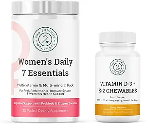 Kadınlar Daily 7 Essentials & Vitamin D3 + K2 Chewables Sche