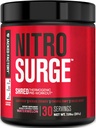 Jacked Factory NITROSURGE Shred Pre Workout Supplement - Ενεργειακός ενισχυτής, Άμεση αύξηση δύναμης, Sharp Focus, Ισχυρές αντλίες - Nitric Oxide Booster & PreWorkout Powder - 30Sv, Watermelon