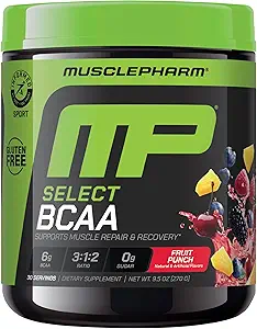 KasPharm Essentials BCAA Toz, Pre & Post Workout Recovery Drink, Supports Muscle Recovery & Energy, Essential Platinum Acids, 30 Serv, Fruit Punch