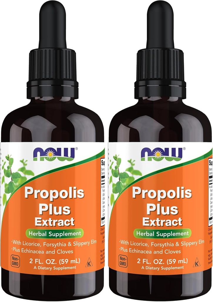 Şimdi Tamamlar, Propolis Plus Dropper ile Sıvı, Herbal Supplement, 2Ounce (Pack of 2)