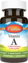 Carlson - Vitamin A, 15000 IU Palmitate (4500 mcg RAE), Vizyon Sağlığı, Sağlıklı Cilt, 120 Yumuşakgels