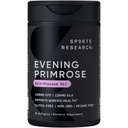 Sports Research Evening Primrose Supplement from Cold Pressed Oil - Women's Health & Skin Health - Gluten Free & Non-GMO GLA - High Potency 1300 mg, 30 Count