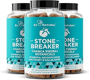 Chanca Piedra Stone Breaker 3-Pack Sche – Natural Dissolver, Kidney Cleanse & Gallbladder Supplement – Urinary Tract, Flush Impurities, Clear System – 180 Capsules