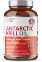 Frekans Laboratuvarları Antarktika Krill Oil 2000 mg Omega-3, Astaxanthin 800mcg Supplements to Support Memory- Rich in Omega 3, Fatty Acids, DHA, EPA & Phospholipids - 60 Softgels