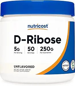 Nutricost D-Ribose σκόνη (250 γραμμάρια)