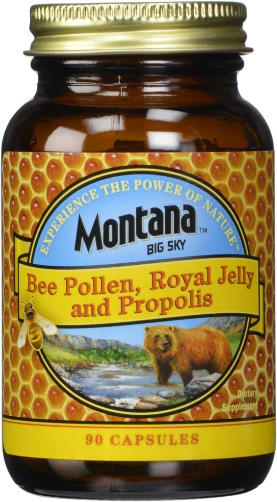Bee Pollen Royal Jelly and Propolis Κάψουλες, 90 κόμης (πακέτο των 12)