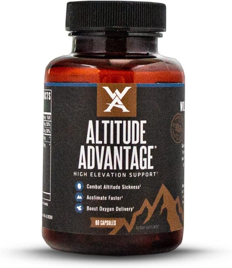 Wilderness Athlete - Altitude Avantajı | Altitude Hastalık Önleme Tıp - Yüksek Altitude Relief, Golden Root Extract to Combat Altitude Hastaness (60 Şişe)