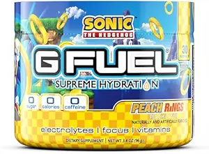 G Yakıt Sonic'in Peach Ringleri Yüksek Hydration, Elektrolyte Toz Mix for Energy & Focus, Sugar and Caffeine Free Supplement with Essential Vitamins & Minerals, Peach Ring Flavor, 3.4 oz - 30 Hizmetler