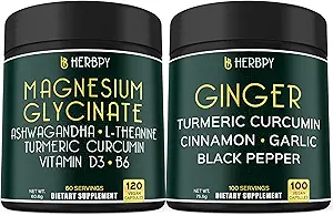 Sche 6in1 Magnezyum Glycinate Supplement & 5in1 Ginger Supplement
