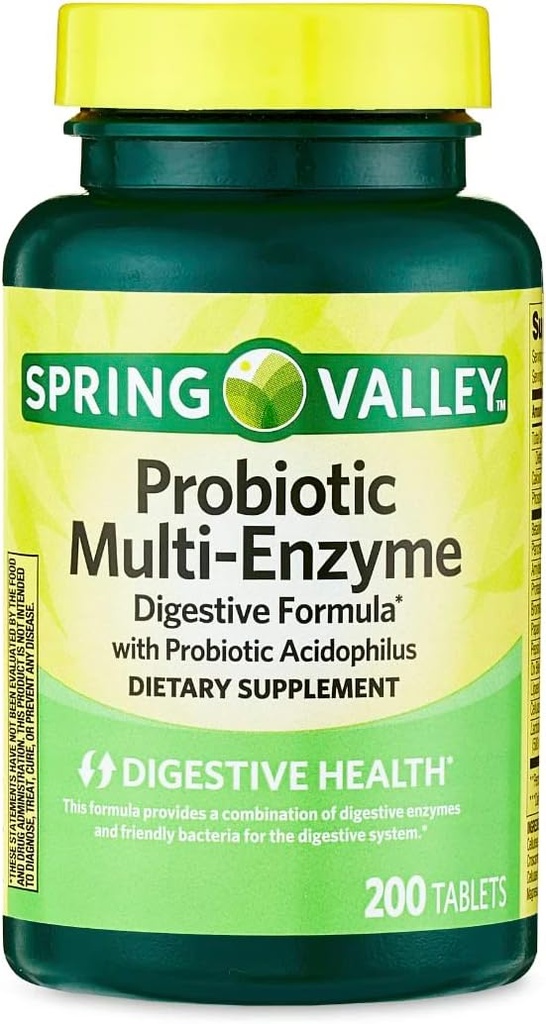 Spring Valley Multi-Enzyme Probiyotik 200 Tablet