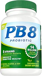 Διατροφή τώρα PB 8 Probiotic Acidophilus για τη ζωή * χορτοφαγικό συμπλήρωμα διατροφής για άνδρες και γυναίκες, 120 κόμης (πακέτο του 2)