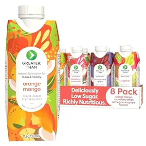 Nutrient Hydration Drink, Electrolyte Drink for Gut Health & Energy with Coconut Water, Vitamins, Gluten Free, Plant Based, Low Sugar, 8 Flavor Çeşitli Paket