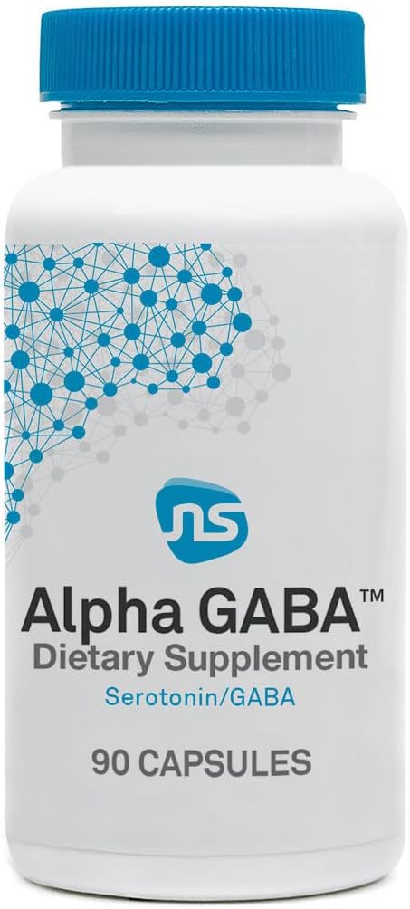 NeuroScience Alpha GABA Supplement - Μη-Νύχτα Ηρεμία Βοήθεια με Βιταμίνη Β6, Λεμόνι Balm, Sensoril Ashwagandha & L Theanine Supplement - Βοήθεια Soothe Angiousness, Ημέρα ή Νύχτα (90 Κάψουλες)