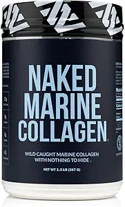 NAKED Marine Collagenvor Protein Toz - Unflavored - Vahşi Caught Cod - Paleo Dostu, Non-GMO, Soy-Free, Gluten-Free - 47 Servisler