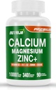 Calcium Magnesium Zinc with Vitamin D3, Boron, K2 & B12 (90 Capsules)
