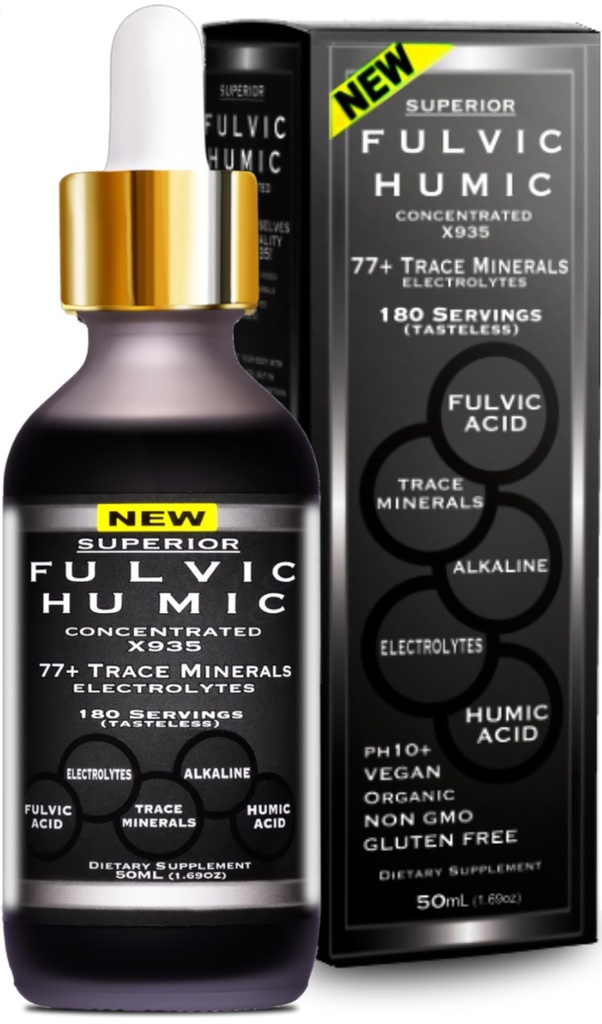 Trace Mineral Electrolytes ile Geri Döndü - 77 Trace Mineralleri - 180 Hizmetler- Restore Elektrolytes, Gut Health, Leaky Gut Tamir - Plant Derived Ionic Trace Minerals from Fulvic & Humic Acid