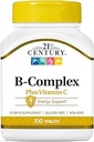 21st Century Healthcare, B Complex Plus Vitamin C, Tablets 100 Count (Pack of 1)
