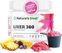 Liver 360 - Liver Cleanse Detox & Toz Butle, Turmeric & Artichoke Ekstraksiyon Meyvesi Flavor – 30 Hizmet
