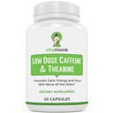 VitaMonk Caffeine χαμηλής δόσης και Theanine - Χωρίς Jitters, χωρίς Crash-μικροδόση των χαπιών Caffeine L Theanine με Caffeine Theanine και Theobromine - 25mg Caffeine, Caffeine Pills L Theanine - 60 Caps