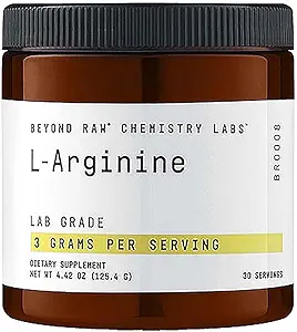 BEYOND RAW Chemistry Labs L-Arginine Powder, Fuels Exercise and Supports Recovery, 30 Servings